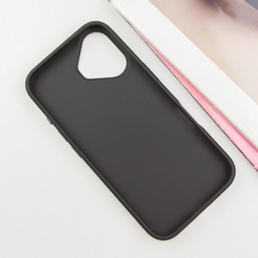 TPU чехол Bonbon Metal Style with MagSafe для Apple iPhone 16 (6.1") Черный / Black - изображение 1