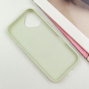 TPU чехол Bonbon Metal Style with MagSafe для Apple iPhone 16 Plus (6.7"), Белый / White