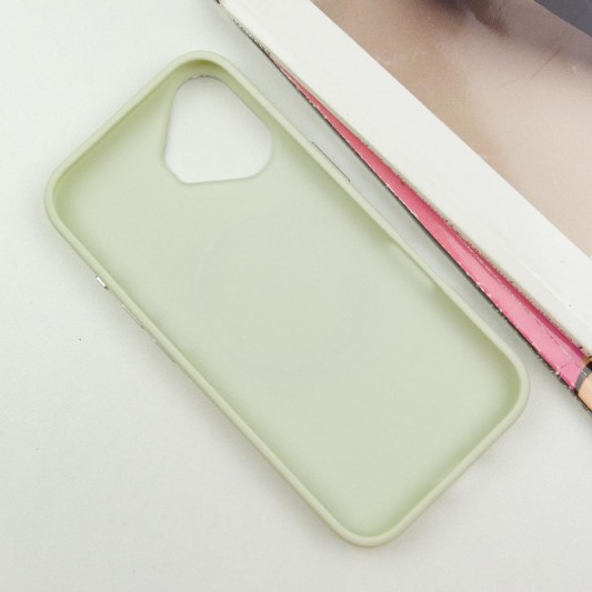 TPU чехол Bonbon Metal Style with MagSafe для Apple iPhone 16 Plus (6.7") Белый / White - изображение 1