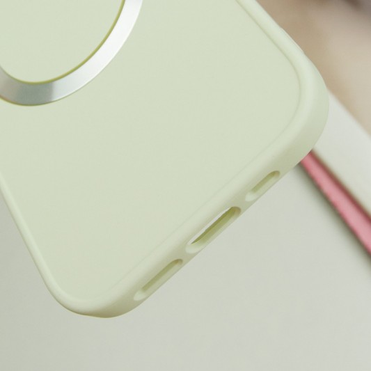 TPU чехол Bonbon Metal Style with MagSafe для Apple iPhone 16 Plus (6.7") Белый / White - изображение 4