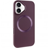 TPU чехол Bonbon Metal Style with MagSafe для Apple iPhone 16 Plus (6.7 дюйма) Бордовый / Plum