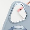 TPU чохол Bonbon Metal Style with MagSafe для Apple iPhone 16 Plus (6.7"), Синій / Mist Blue
