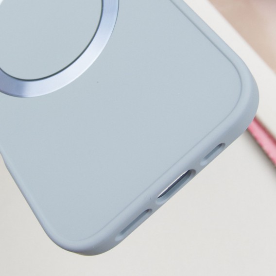 TPU чохол Bonbon Metal Style with MagSafe для Apple iPhone 16 Plus (6.7"), Синій / Mist Blue