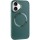 TPU чехол Bonbon Metal Style with MagSafe для Apple iPhone 16 Plus (6.7") Зеленый / Pine green