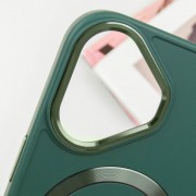 TPU чехол Bonbon Metal Style with MagSafe для Apple iPhone 16 Plus (6.7"), Зеленый / Pine green