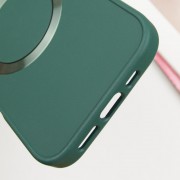 TPU чехол Bonbon Metal Style with MagSafe для Apple iPhone 16 Plus (6.7"), Зеленый / Pine green