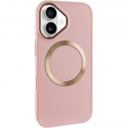 TPU чехол Bonbon Metal Style with MagSafe для Apple iPhone 16 Plus (6.7") Розовый / Light Pink