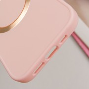 TPU чехол Bonbon Metal Style with MagSafe для Apple iPhone 16 Plus (6.7"), Розовый / Light Pink