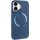 TPU чехол Bonbon Metal Style with MagSafe для Apple iPhone 16 Plus (6.7") Синий / Cosmos Blue