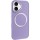 TPU чехол Bonbon Metal Style with MagSafe для Apple iPhone 16 Plus (6.7") Сиреневый / Dasheen