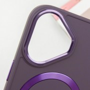 TPU чехол Bonbon Metal Style with MagSafe для Apple iPhone 16 Plus (6.7"), Фиолетовый / Dark Purple