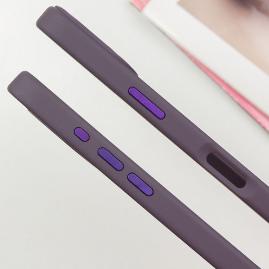 TPU чехол Bonbon Metal Style with MagSafe для Apple iPhone 16 Plus (6.7") Фиолетовый / Dark Purple - изображение 3