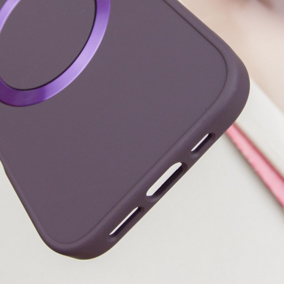 TPU чехол Bonbon Metal Style with MagSafe для Apple iPhone 16 Plus (6.7"), Фиолетовый / Dark Purple