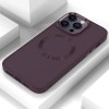 TPU чохол Bonbon Metal Style with MagSafe для Apple iPhone 16 Pro (6.3"), Бордовий / Plum