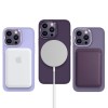 TPU чехол Bonbon Metal Style with MagSafe для Apple iPhone 16 Pro (6.3"), Фиолетовый / Dark Purple