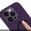TPU чехол Bonbon Metal Style with MagSafe для Apple iPhone 16 Pro (6.3"), Фиолетовый / Dark Purple