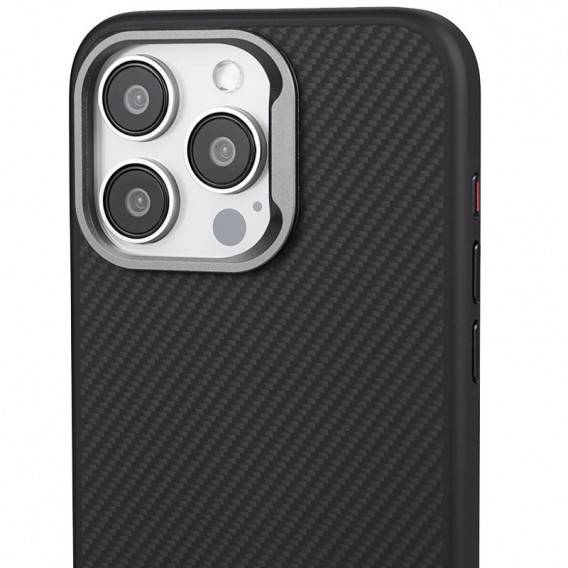 Чохол TPU+PC Carbon with MagSafe для Apple iPhone 15 Pro (6.1"), Black