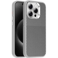 Чохол TPU+PC Carbon with MagSafe для Apple iPhone 15 Pro Max (6.7"), Grey