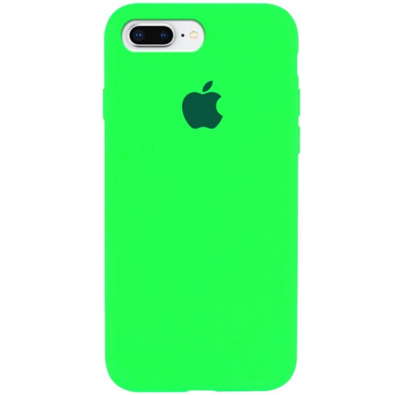 Чехол Silicone Case Full Protective (AA) для Apple iPhone 7 plus / 8 plus (5.5"), Салатовый / Neon Green
