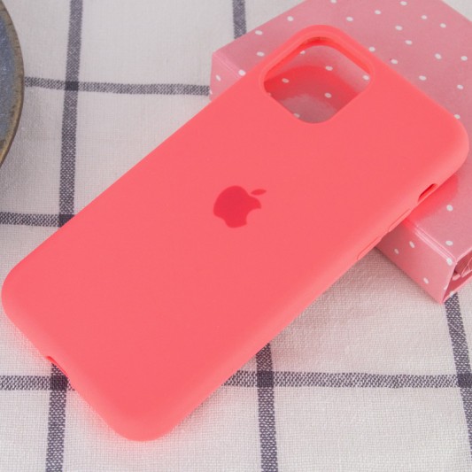 Чохол Silicone Case Full Protective (AA) для Apple iPhone 11 Pro Max (6.5") Рожевий / Flamingo - зображення 1 