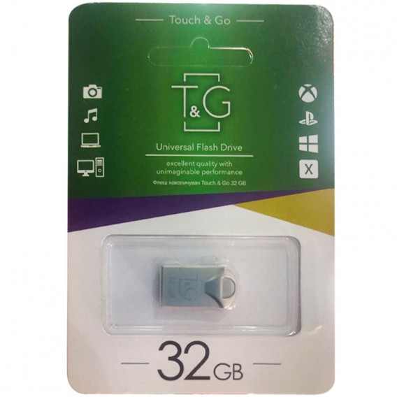 Флеш-драйв USB 3.0 Flash Drive T&G 106 Metal Series 32GB, Срібний