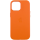 Кожаный чехол Leather Case (AAA) with MagSafe and Animation для Apple iPhone 14 (6.1") Orange