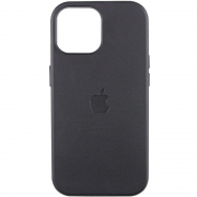 Кожаный чехол Leather Case (AAA) with MagSafe and Animation для Apple iPhone 14 (6.1") Midnight
