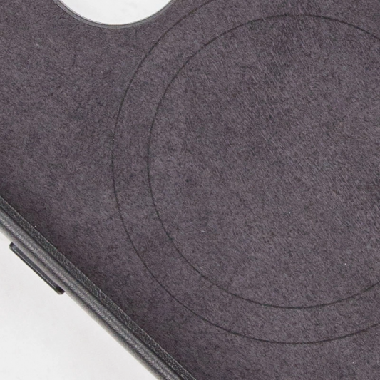 Кожаный чехол Leather Case (AAA) with MagSafe and Animation для Apple iPhone 14 (6.1") Midnight - изображение 3