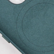 Кожаный чехол Leather Case (AAA) with MagSafe and Animation для Apple iPhone 14 (6.1"), Forest Green
