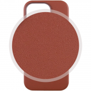Шкіряний чохол Leather Case (AAA) з MagSafe and Animation для Apple iPhone 14 (6.1"), Umber
