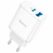 СЗУ Hoco C105A Stage PD20W+QC3.0 (1USB-A/1C) White
