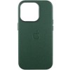 Шкіряний чохол Leather Case (AAA) з MagSafe and Animation для Apple iPhone 15 Pro Max (6.7"), Green