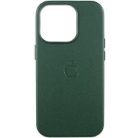 Шкіряний чохол для iPhone 15 Pro Max MagSafe & Animation (Green)