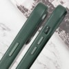 Шкіряний чохол Leather Case (AAA) з MagSafe and Animation для Apple iPhone 15 Pro Max (6.7"), Green