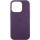 Кожаный чехол Leather Case (AAA) with MagSafe and Animation для Apple iPhone 15 Pro Max (6.7") Dark Purple