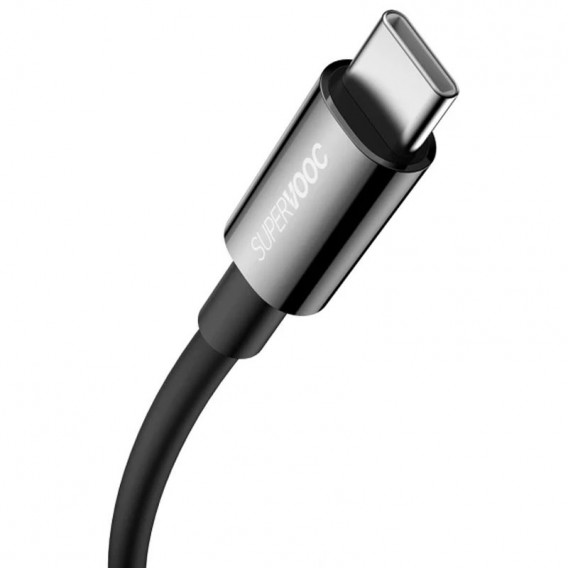 Дата кабель Baseus Superior Series (SUPERVOOC) Fast Charging USB Type-C 65W 1m (CAYS00090), Black