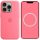 Чехол Silicone case (AAA) with Magsafe and Animation для Apple iPhone 15 Pro (6.1") Розовый / Pink
