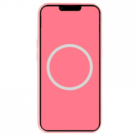 Чохол Silicone case (AAA) full with Magsafe and Animation для Apple iPhone 15 Pro Max (6.7"), Рожевий / Pink