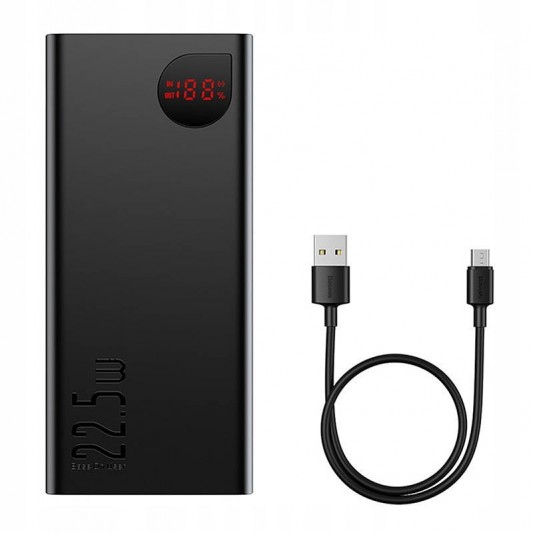 Повер банк Baseus Adaman Digital Display 22.5W 40000mAh (PPAD020101), Black - изображение 3
