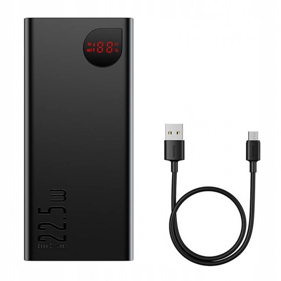 Повербанк Baseus Adaman Digital Display 22.5W 40000mAh (PPAD020101), Black