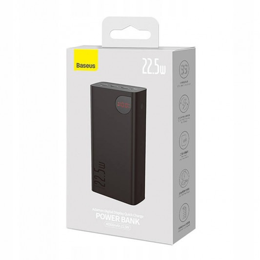 Повер банк Baseus Adaman Digital Display 22.5W 40000mAh (PPAD020101), Black - изображение 5