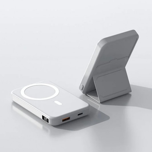 Портативное ЗУ Power Bank JJT-A27-1 PD20W+QC 22.5W с БЗУ 10000 mAh White - изображение 1