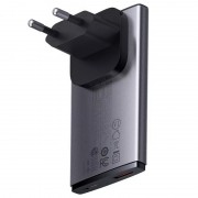 Зарядное устройство Baseus GaN5 Pro Ultra-Slim 65W Type-C+USB + Type-C to Type-C 100W (1m) (CCGP15011), Gray