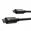 Кабель зарядки Baseus Tungsten Gold Type-C to Type-C Cable 240W (1m) (CAWJ04000), Black