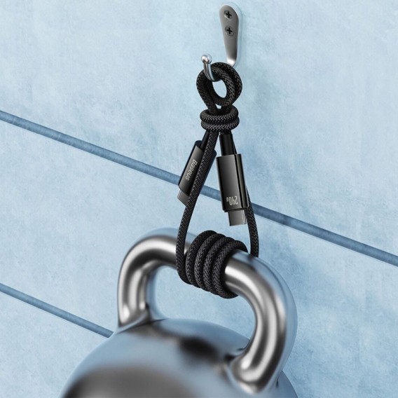 Кабель зарядки Baseus Tungsten Gold Type-C to Type-C Cable 240W (1m) (CAWJ04000), Black