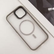 TPU+PC чехол Blueo Skin Friendly Frosted with MagSafe для Apple iPhone 15 (6.1"), Серый