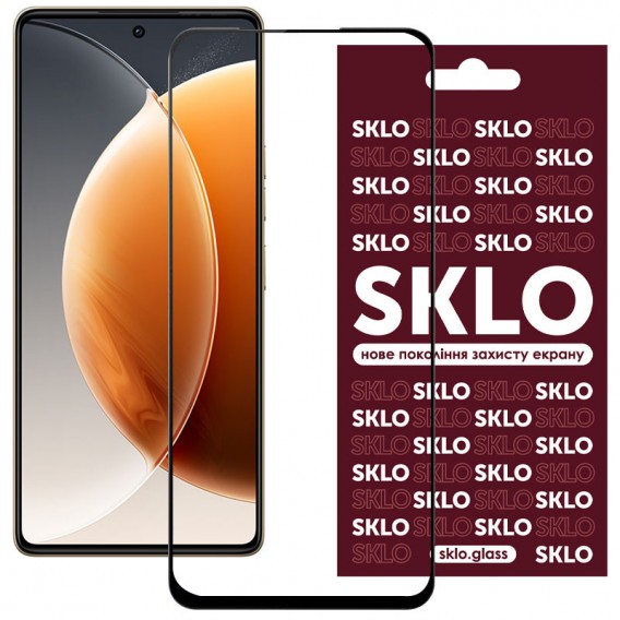 Захисне скло SKLO 3D для TECNO Camon 30 (CL6), Чорний