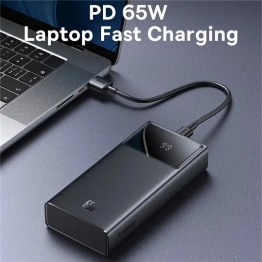 Портативное ЗУ Power Bank Baseus Star-Lord Digital Display 65W 20000 mAh (P10022906113-00) Cluster Black - изображение 1