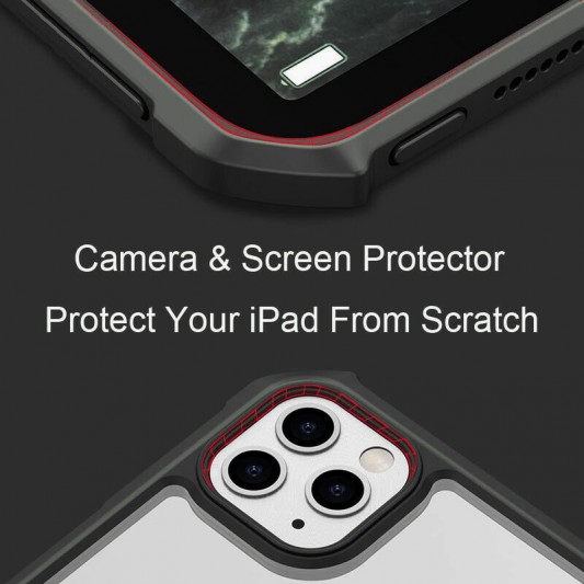 TPU+PC чехол Xundd c усиленными углами для Apple iPad Pro 13" (2024) Черный - изображение 5