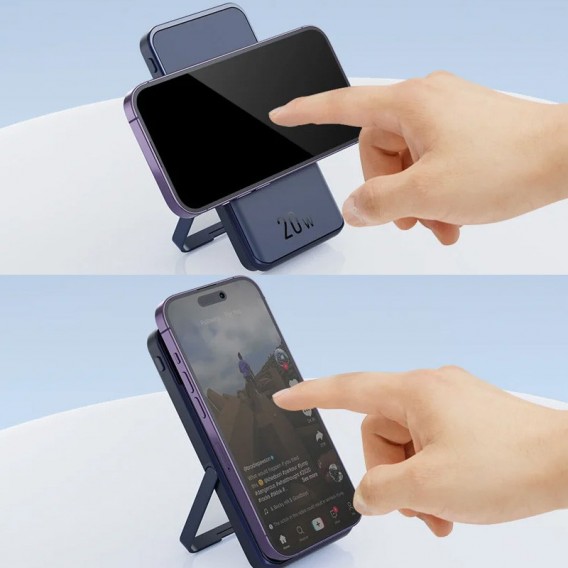 Повер банк JJT-MP01 2in1 20W с БЗУ+iWatch 10000 mAh, Blue